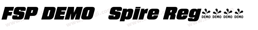 FSP DEMO   Spire Reg字体转换